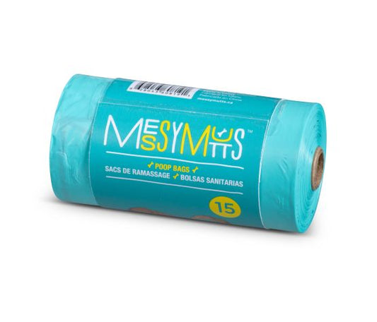 MESSY MUTTS SAC DE RAMASSAGE BIORECYCLES/ BIORECYCLED POOP BAGS
